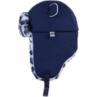 Little Hotdog Watson Arctic Cub Navy/Leopard Trapper Hat in Navy | Size: 6-8 Years