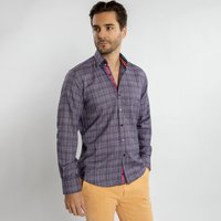 Knitted Classic Jacquard Shirt Multicoloured Stripe Insert