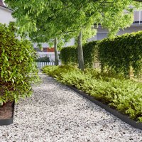 Berkfield Home Lawn Edgings 10 pcs Black 10x103 cm Cold-rolled Steel