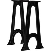 Berkfield Home Bench Legs 2 pcs with Arched Base A-Frame Cast Iron in Black
