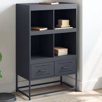 Berkfield Home Highboard Anthracite 68.5x39x111.5 cm Steel in Black