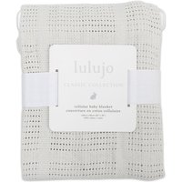 Lulujo Cellular Blanket - Grey | Size: 80 cm x 100 cm