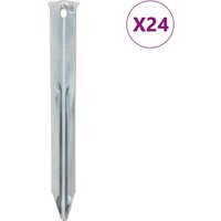Berkfield Home Tent Pegs 24 pcs 17 cm √ò20 mm Galvanised Steel