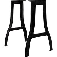 Berkfield Home Dining Table Legs 2 pcs A-Frame Cast Iron in Black