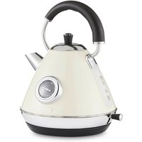 Geepas Retrovive Vintage Cordless Kettle 1.7L 3000W in Cream