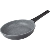 Royalford 26cm Frying Pan with Durable Marble Coating Die-Cast Aluminum Skillet in Grey
