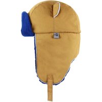 Little Hotdog Watson Arctic Cub Cinnamon/Blue Trapper Hat in Brown | Size: 12-18 m