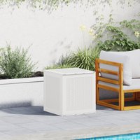 Berkfield Home Garden Storage Box White 55x53x57 cm PP | Size: 55 x 53 x 57 cm
