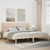 Berkfield Home Extra Long Bed Frame without Mattress 180x210 cm Solid Wood in Brown