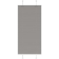 Berkfield Home Pleated Blind Anthracite 55x150 cm Fabric Width 54.4 cm Polyester in Black