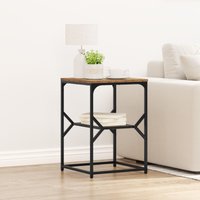 Berkfield Home Side Table Old Wood 41x40x60 cm Engineered Wood in Brown | Size: 41 x 40 x 60 cm
