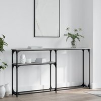 Berkfield Home Console Table Grey Sonoma 145x22.5x75 cm Engineered Wood