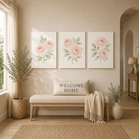 Mafett Set of 2 Abstract Geometric Wall Art Prints Modern Boho Home Dรฉcor | Size: W18" x H24"