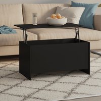 Berkfield Home Coffee Table Black 102x55.5x52.5 cm Engineered Wood