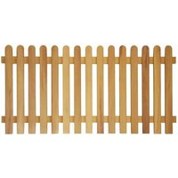 SHEDS AND FENCE LTD Pack of 5 Premium Picket Fence Panels - Decorative 4ft x 3ft in Brown