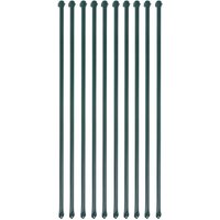 Berkfield Home Garden Posts 10 pcs 1 m Metal Green