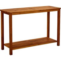 Berkfield Home Garden Console Table 110x40x75 cm Solid Acacia Wood in Brown | Size: 110 x 40 x 75 cm