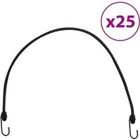 Berkfield Home Bungee Cords with Reflective Strips & Hooks 25 pcs 88 cm