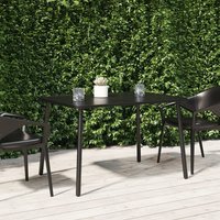 Berkfield Home Garden Table Anthracite 110x80x71 cm Steel in Black | Size: 110 x 80 x 71 cm