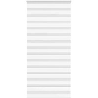 Berkfield Home Zebra Blind White 110x230 cm Fabric Width 105.9 cm Polyester