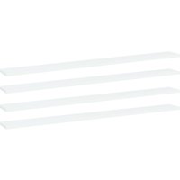 Berkfield Home Bookshelf Boards 4 pcs White 100x10x1.5 cm Engineered Wood