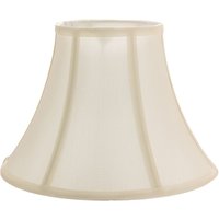 Happy Homewares Traditional Empire Shaped Lamp Shade in Rich Silky Cotton Fabric in Cream | Size: 8 inches