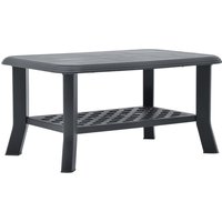 Berkfield Home Coffee Table Anthracite 90x60x46 cm Plastic in Black | Size: 90 x 60 x 46 cm