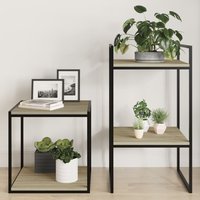 Berkfield Home Bookshelf Boards 4 pcs Sonoma Oak 40x40x1.5 cm Engineered Wood in Brown