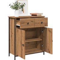 Berkfield Home Sideboard Artisan Oak 70x41x56 cm Engineered Wood in Brown | Size: 70 x 41 x 56 cm
