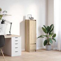 Berkfield Home Highboard Sonoma Oak 29.5x34x119.5 cm Engineered Wood in Brown