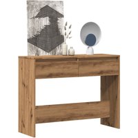 Berkfield Home Console Table Artisan Oak 100x35x76.5 cm Engineered Wood in Brown