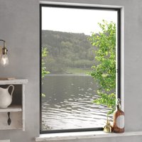 Berkfield Home Insect Screen for Windows Anthracite 90x120 cm in Black