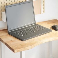 Berkfield Home Desk Top Untreated 80x50x2.5 cm Solid Wood Oak Rectangular in Brown