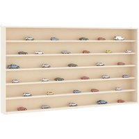 Berkfield Home Wall Display Cabinet with 6 Shelves 100x8.5x55 cm in Brown