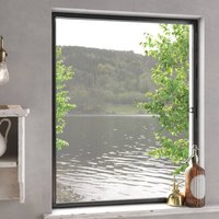 Berkfield Home Insect Screen for Windows Anthracite 80x100 cm in Black
