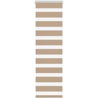 Berkfield Home Zebra Blind Sand Brown 40x100 cm Fabric Width 35.9 cm Polyester