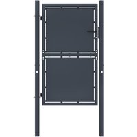 Berkfield Home Garden Gate Steel 100x200 cm Anthracite