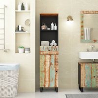Berkfield Home Bathroom Cabinet 38x33x160 cm Solid Wood Reclaimed | Size: 38 x 33 x 160 cm