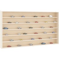 Berkfield Home Wall Display Cabinet with 6 Shelves 80x8.5x55 cm in Brown