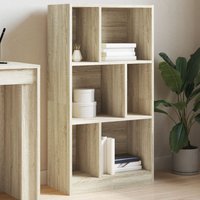 Berkfield Home Bookcase Sonoma Oak 57x28.5x107.5 cm Engineered Wood in Brown