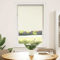 Berkfield Home Roller Blind Blackout Off-White 75x130 cm Fabric Width 70.7 cm Polyester in White