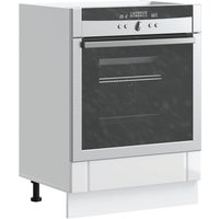 Berkfield Home Oven Cabinet Lucca High Gloss White Engineered Wood