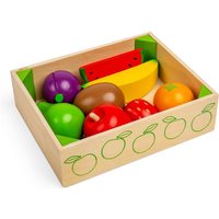 Bigjigs Toys Wooden Play Food Fruit Crate