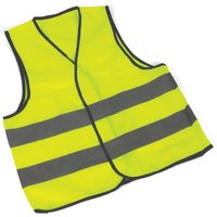 Bigjigs Toys Medium Hi Vis Vest - Reflective Yellow Visibility Jacket For Children, Kids Role Play Sets, Children's Fancy Dress, Age 7 to 9 Year Olds