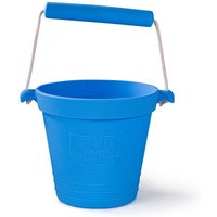 Bigjigs Toys Adventure Collapsible Bucket (Ocean Blue) - Silicone Bucket for Sandpit, Holiday Toys for Toddlers, Quality Sand & Water Toys