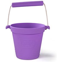 Bigjigs Toys Adventure Collapsible Bucket (Lavender Purple) - Silicone Bucket for Sandpit, Holiday Toys for Toddlers, Quality Sand & Water Toys