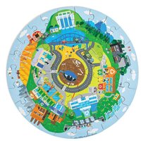 Bigjigs Toys Recycling Circular Floor Puzzle - 50 Piece (39.4cm x 39.4cm) | Size: 39.4 cm x 39.4 cm