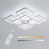 COMELY Dimmable LED Ceiling Light, 80W White Ceiling Lamp Modern, White