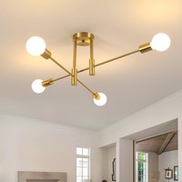 Industrial Ceiling lights 4 Lights E27 Vintage Ceiling Light 71cm