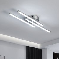 LED Ceiling Light 18W Curved Design Ceiling Lamp Cool 6500K Silver